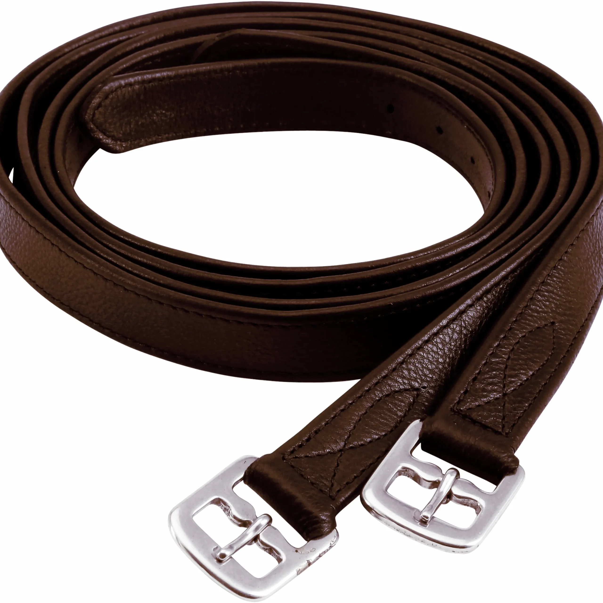 Stigläder Equipage med nylon Brun 145cm