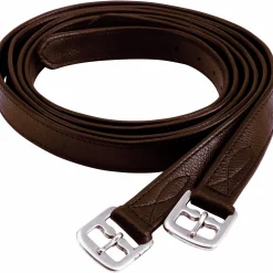 Stigläder Equipage med nylon Brun 155cm
