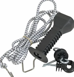 Stängselgrind Kerbl E-line Svart 4-9m