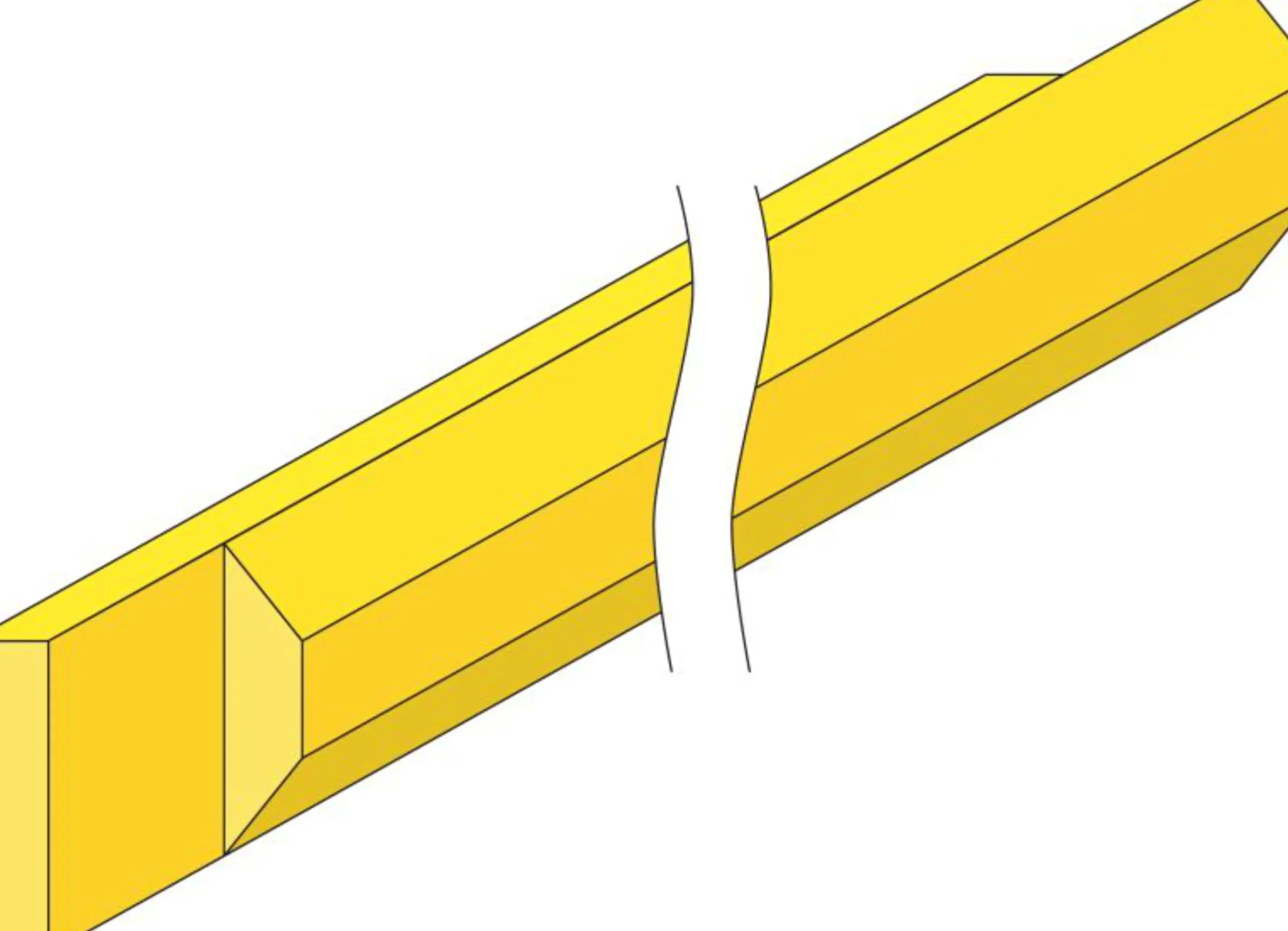 Stängselslana Octowood laskad halvåttkantig 100x3500mm 99-p