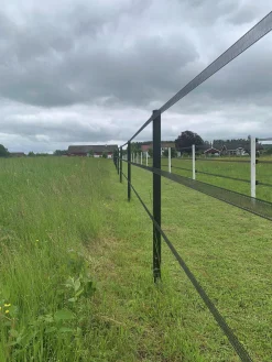 Stängselstolpe EquiSafe rund plast 65mm 1,8m svart