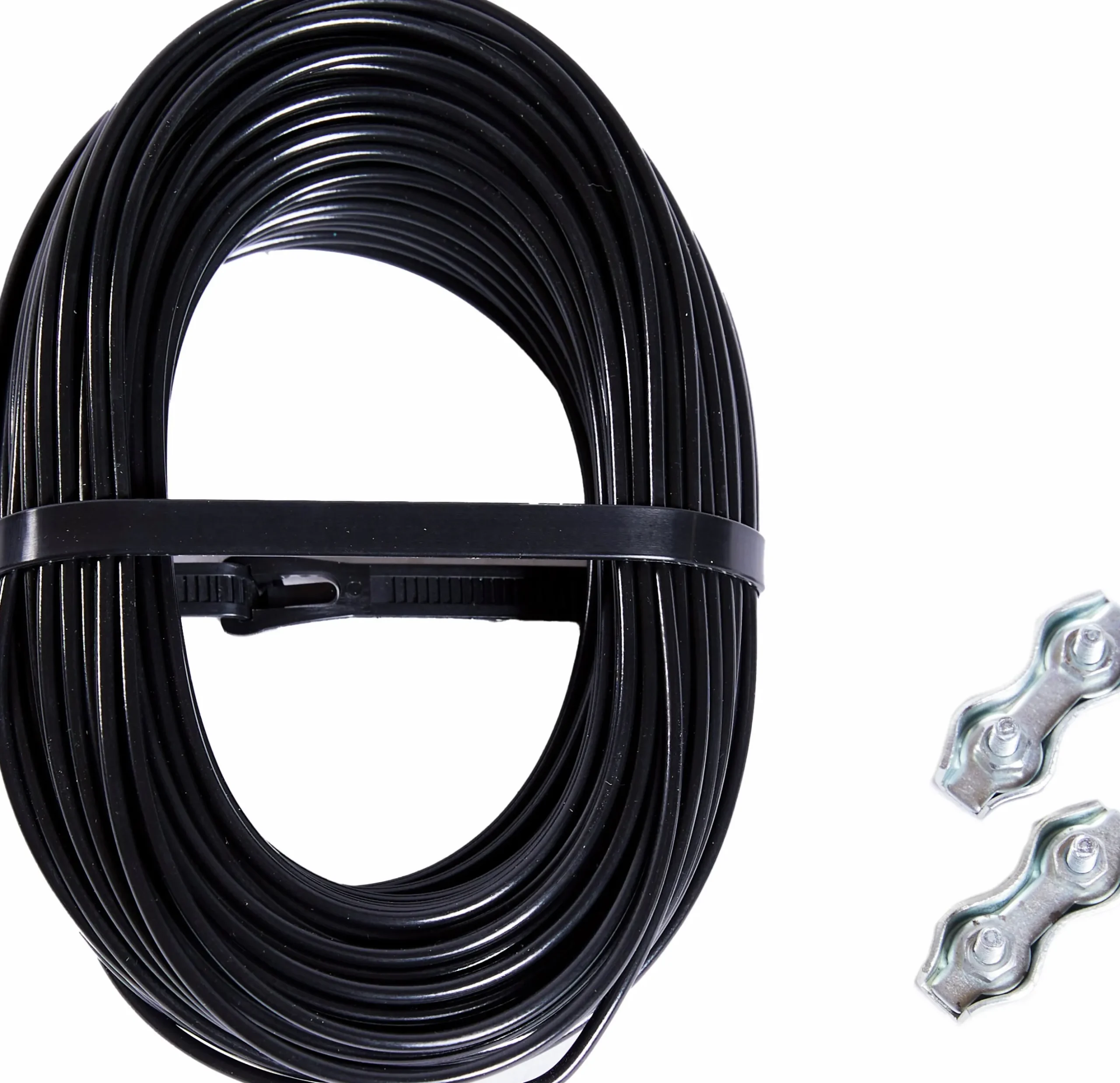 Sträckvajer Nordic Fence med lås svart Ø3mmx22m