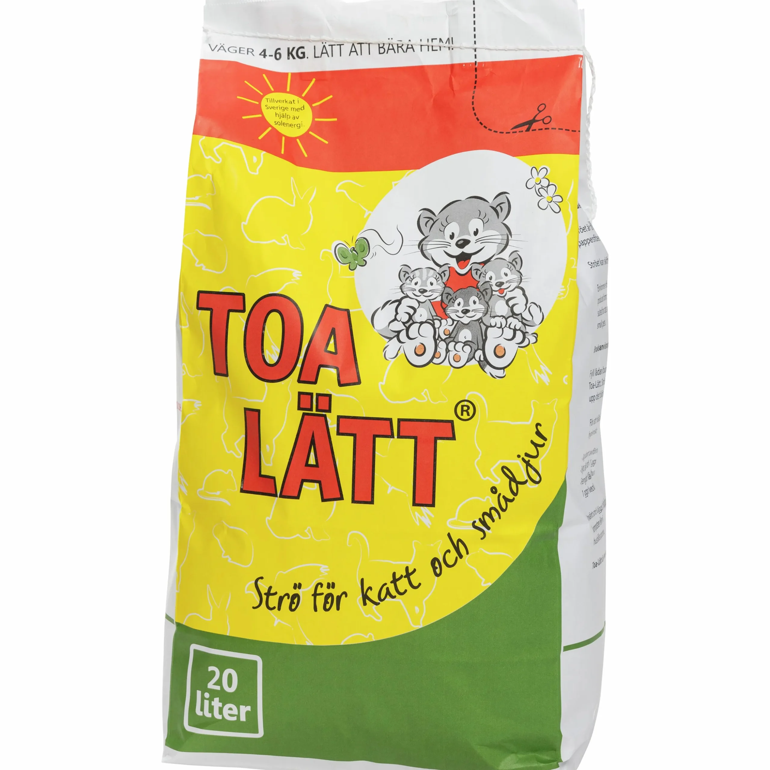 Strö Toa-Lätt Papperspellets Katt & Smådjur