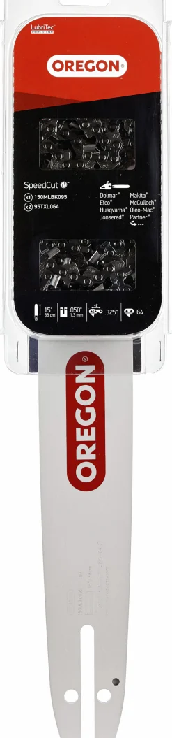 Svärd- & Kedjepaket Oregon Svärd 15" + 2 kedjor 0,325" 1,3mm