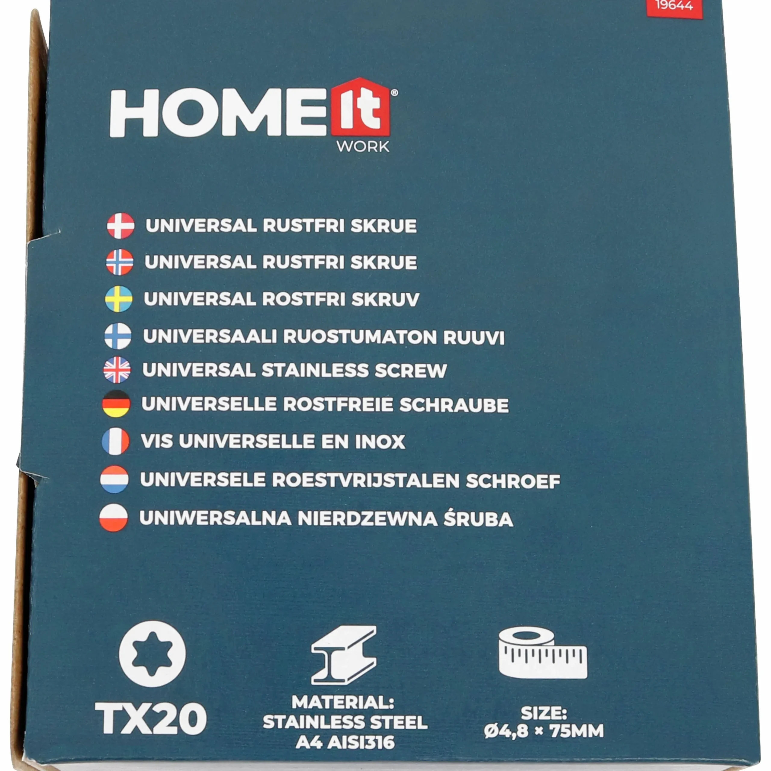 Terrasskruv Millarco HomeIT 4,8x75mm 110-p