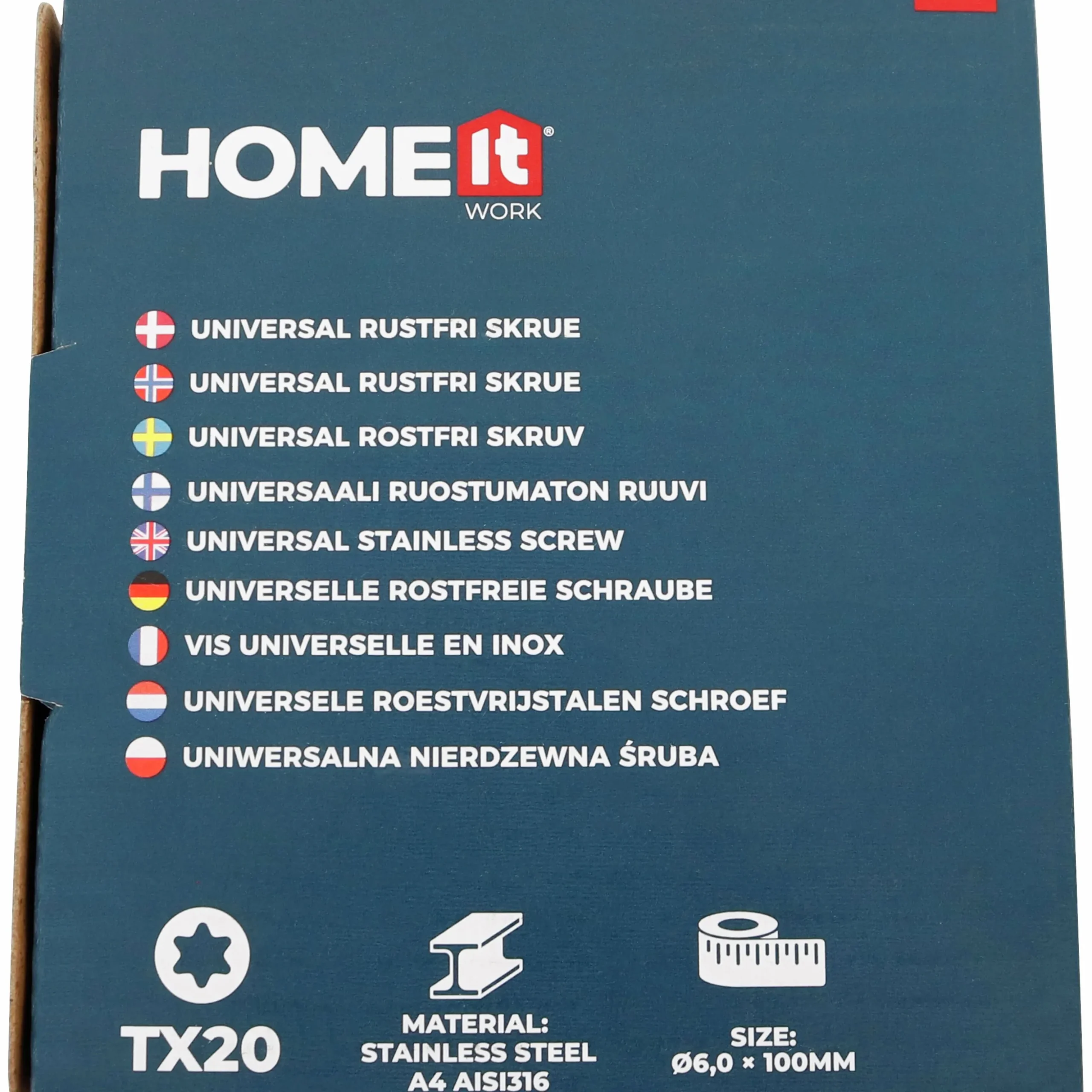 Terrasskruv Millarco HomeIT 6x100mm 50-p