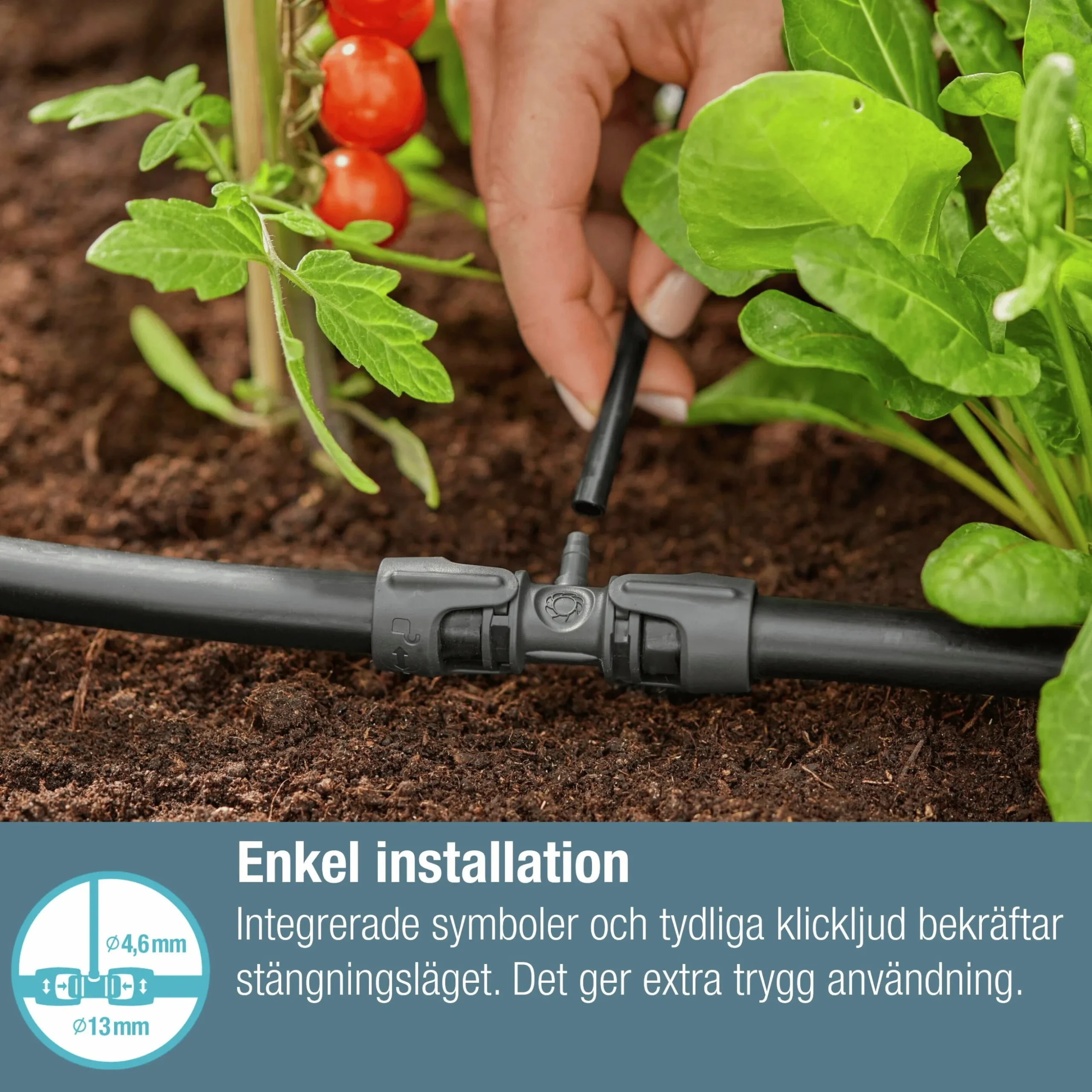 T-koppling Gardena MicroDrip reducering 1/2">3/16" 5-p