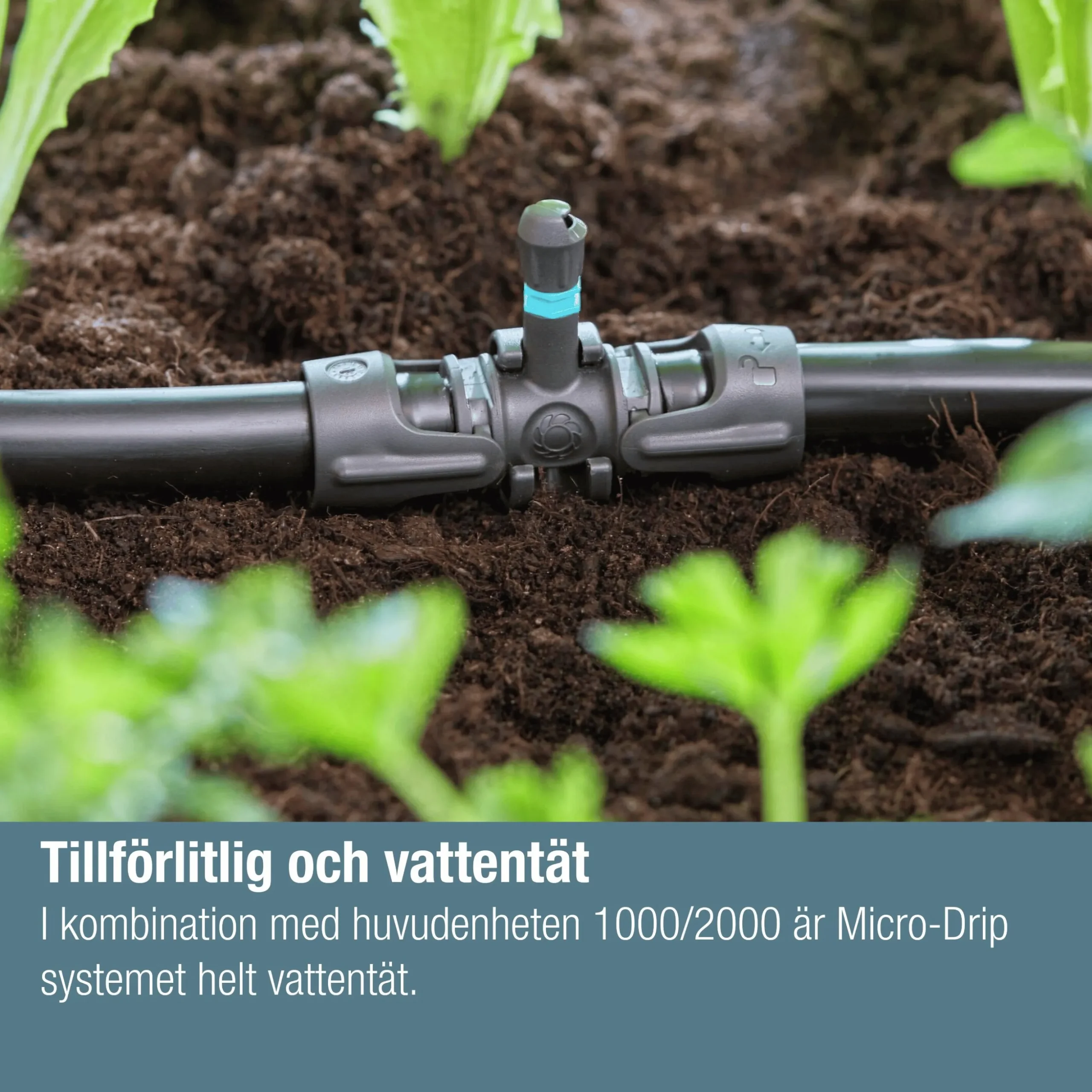 T-koppling Gardena MicroDrip m spridarfäste 1/2" 5-p