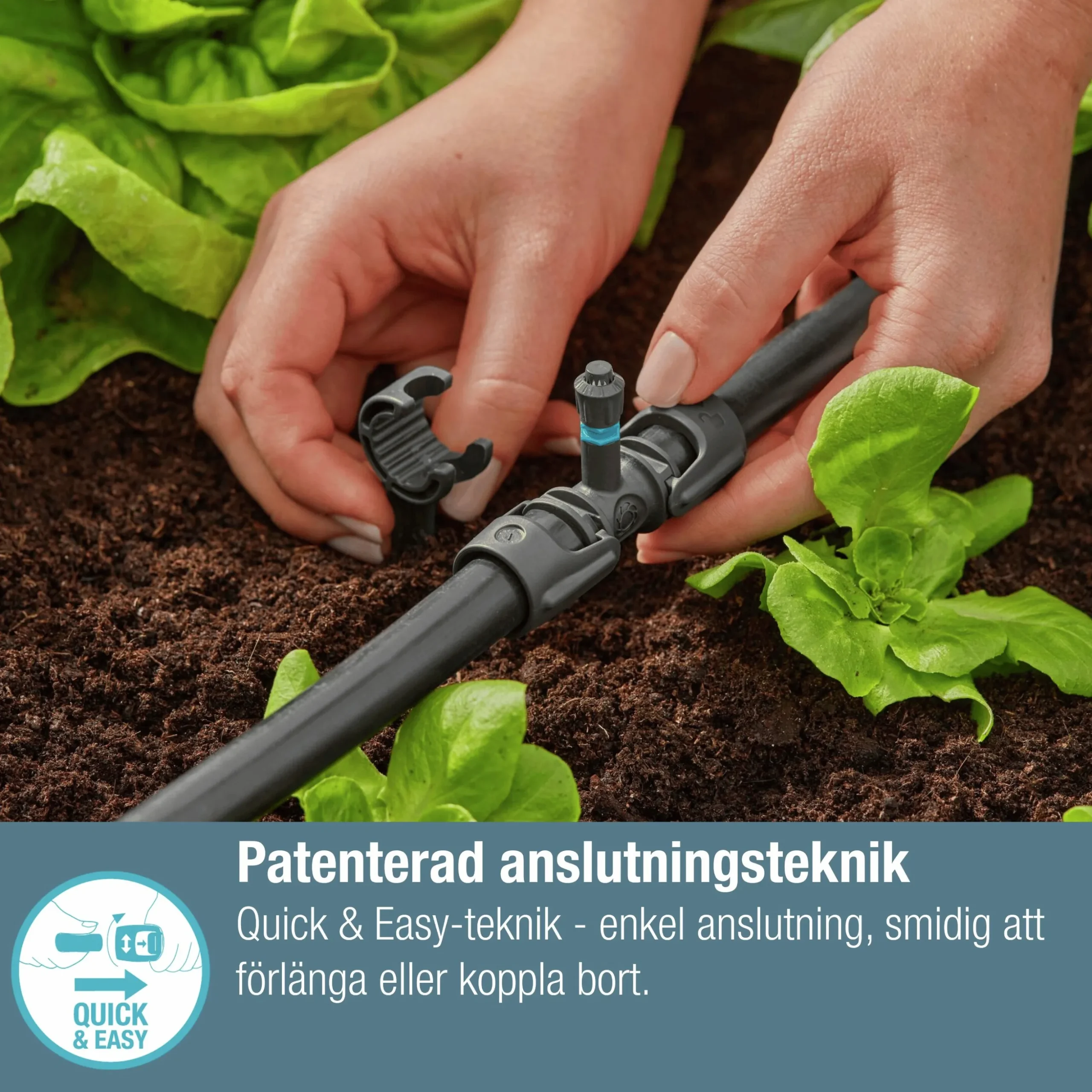 T-koppling Gardena MicroDrip m spridarfäste 1/2" 5-p