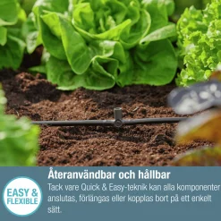 T-koppling Gardena MicroDrip m spridarfäste 3/16" 5-p