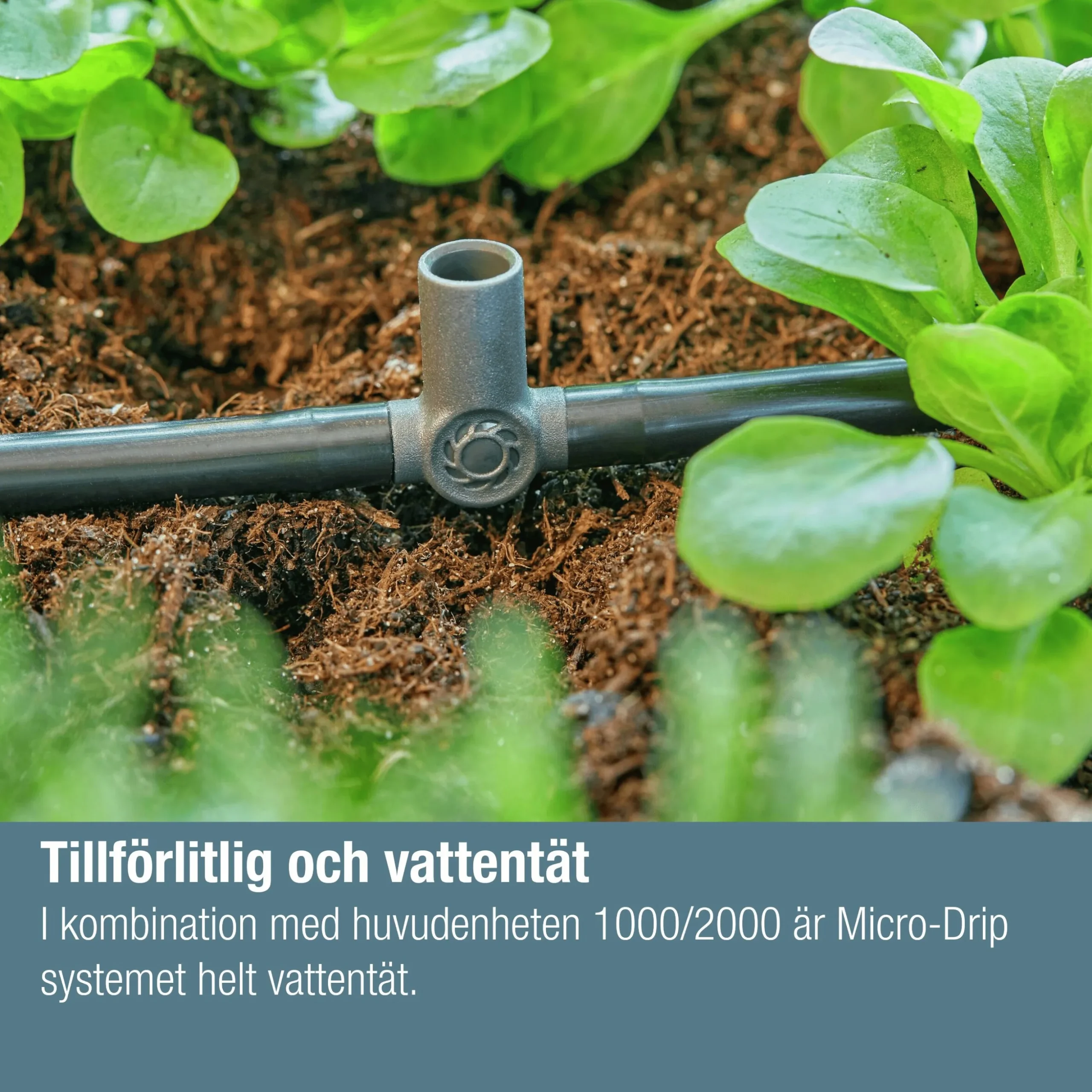 T-koppling Gardena MicroDrip m spridarfäste 3/16" 5-p