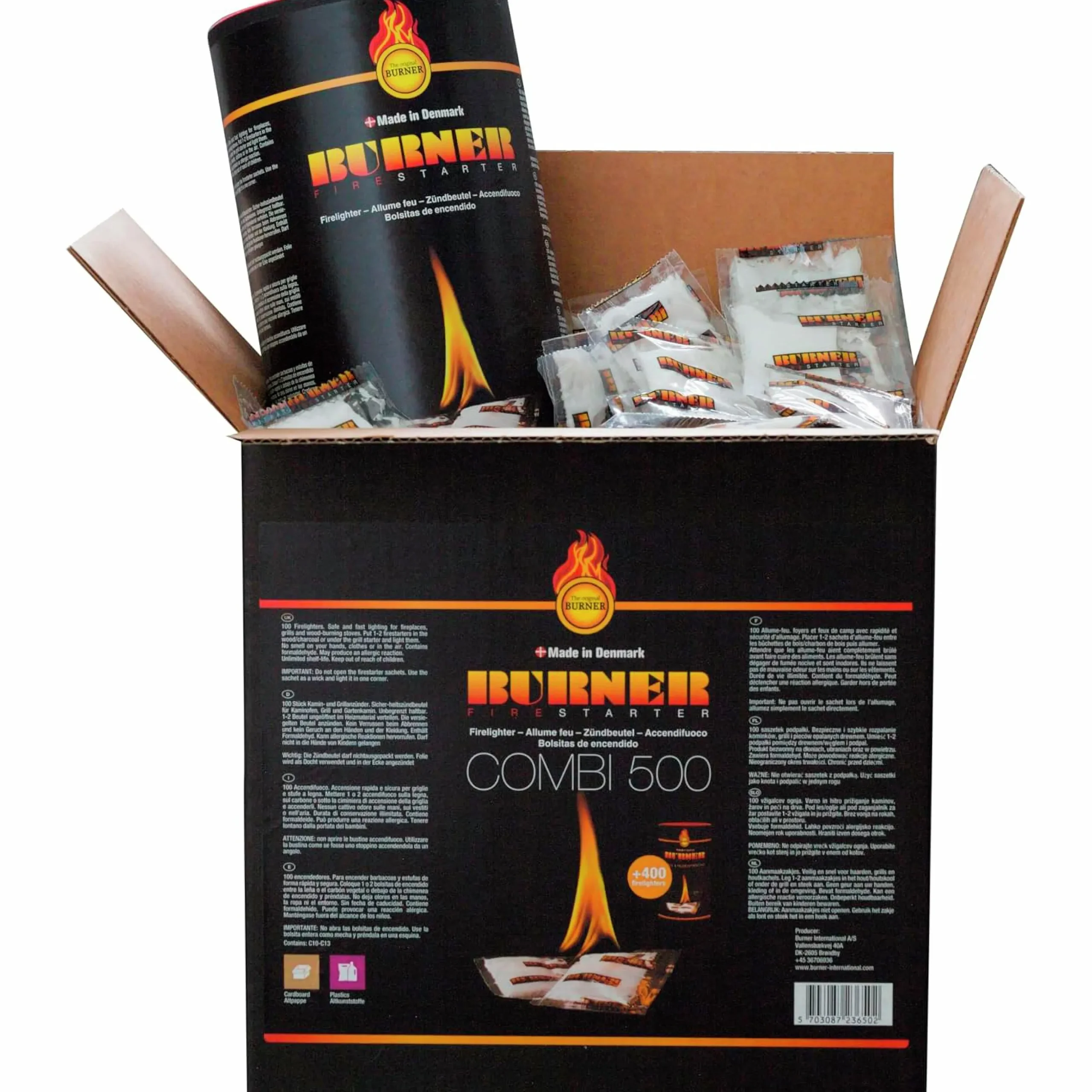 Tändpåsar Burner Bras- och Grilltändare 500-p
