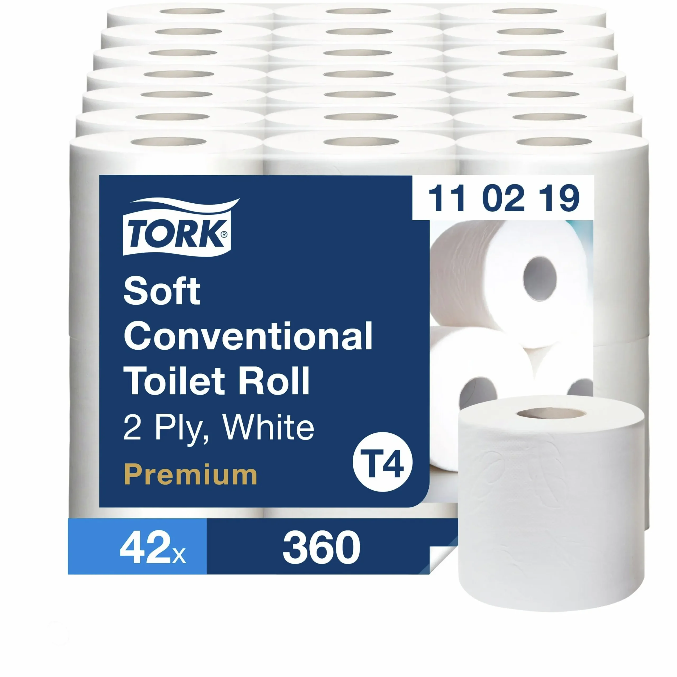 Toalettpapper Tork Mjukt 2-lagers 42 rullar x 50 m (110219)