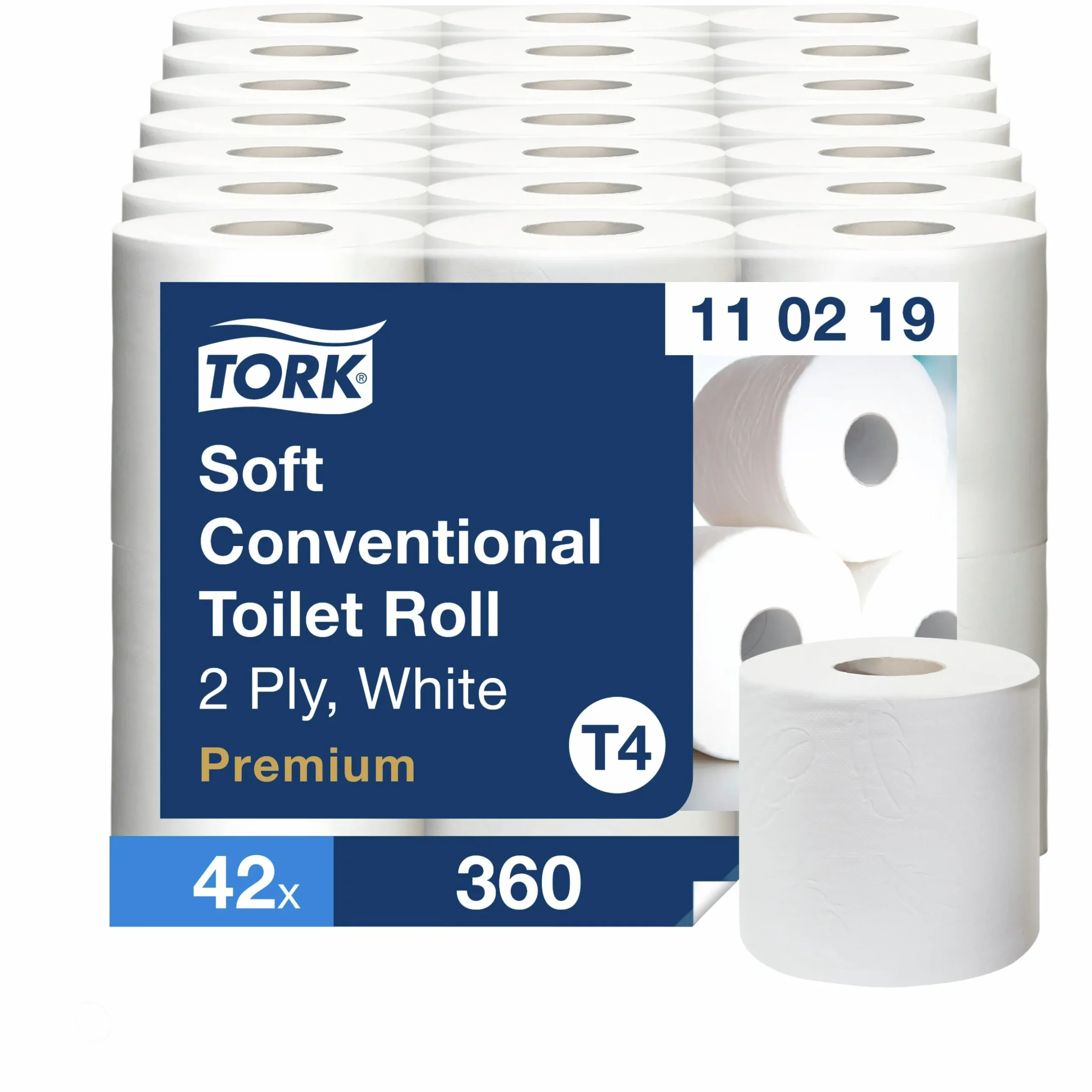 Toalettpapper Tork Mjukt 2-lagers 6 rullar x 50 m (110219)