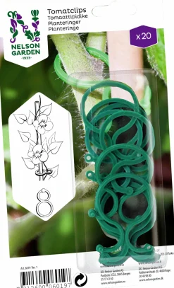 Tomatclips Nelson Garden Plast Grön 6cm 20-p