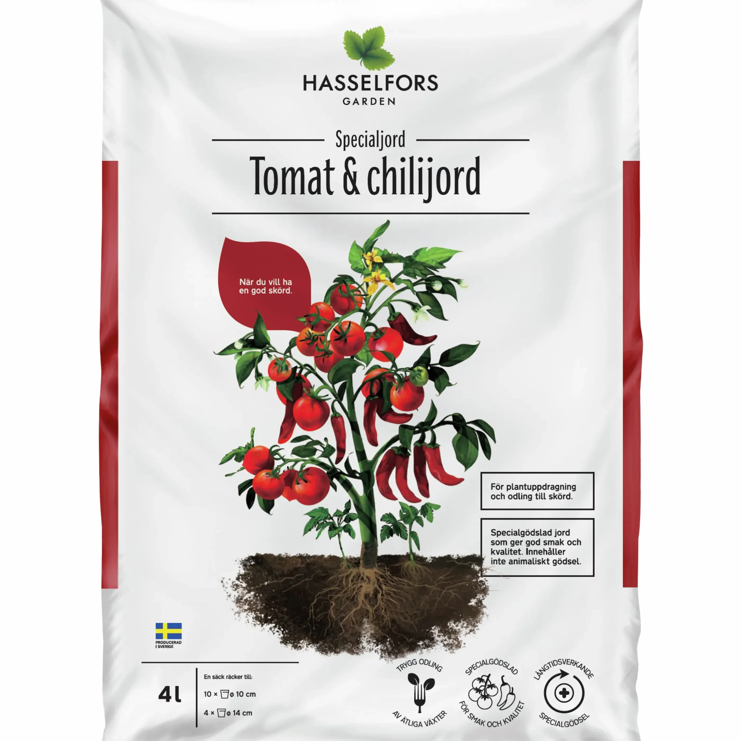 Tomatjord & Chilijord Hasselfors 4L