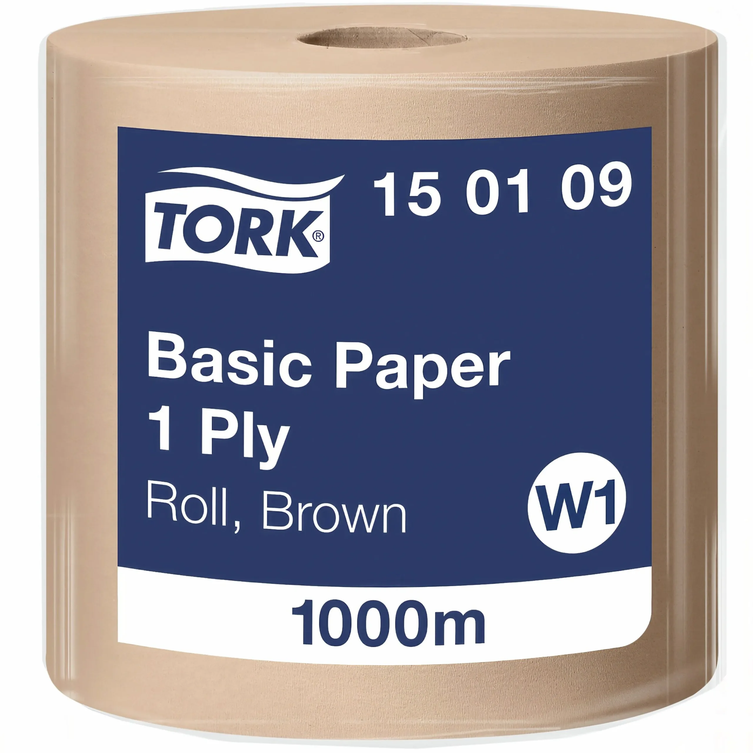 Torkpapper Tork Basic 1-lagers Brun 1 rulle x 1000m (150109)