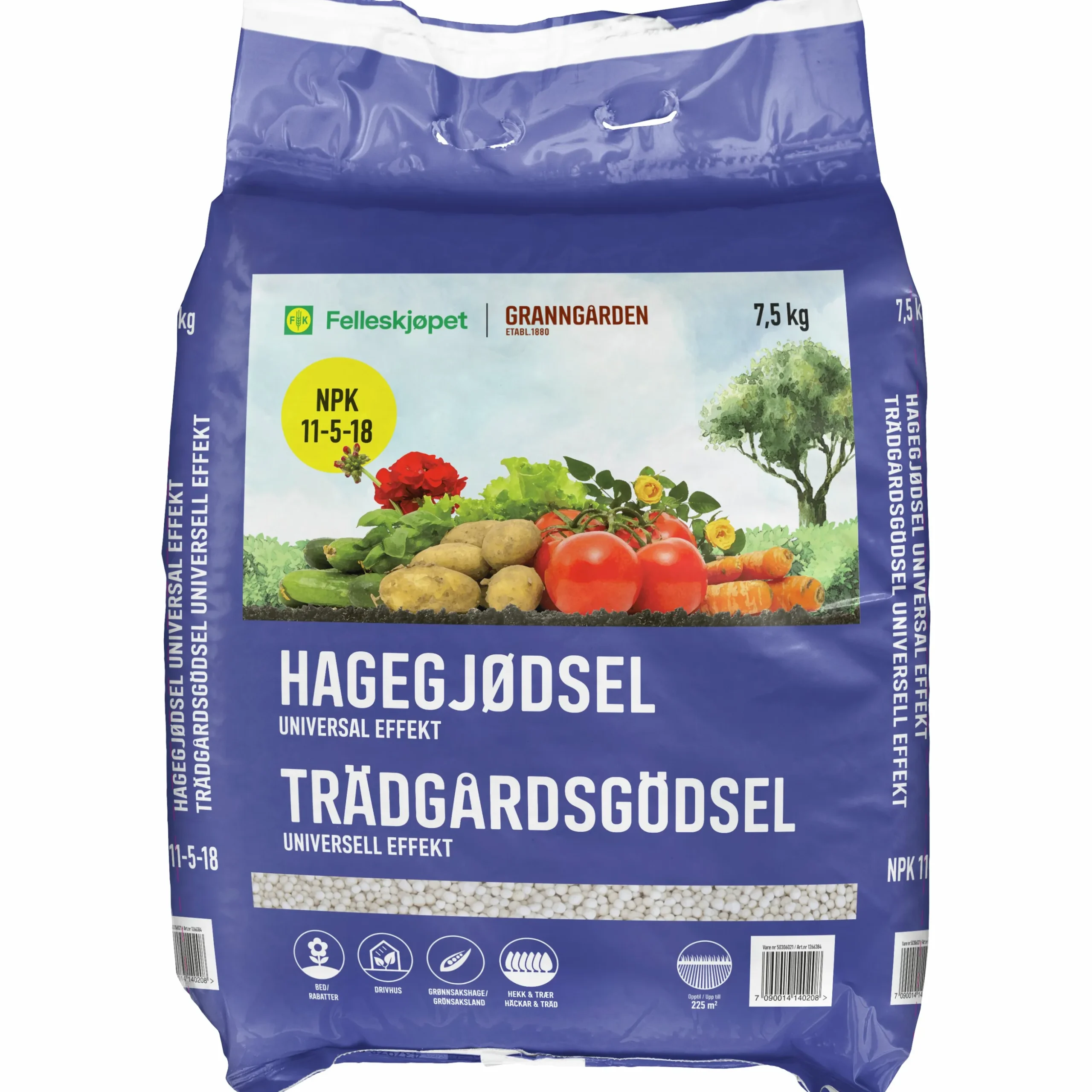 Trädgårdsgödsel Granngården Växteffekt 7,5kg