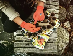 Trädgårdshandskar Granberg Junior Korallrosa