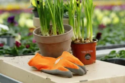 Trädgårdshandskar Granberg Latexbeläggning Orange