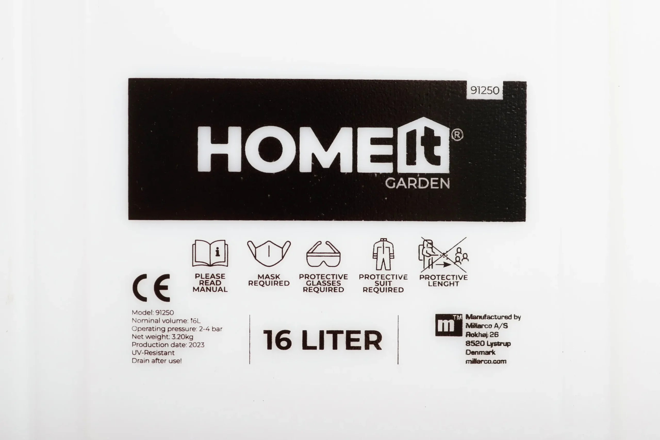 Trädgårdsspruta Millarco HomeIT Pump 3 Munstycken 16L