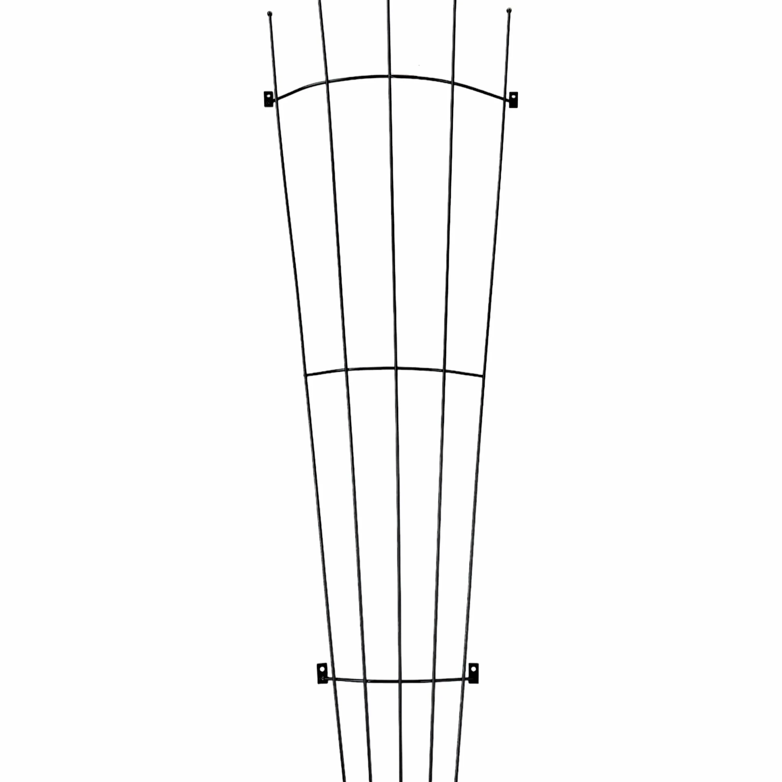 Trådspaljé Ventura Solfjäder Böjd 6-8mm Svart