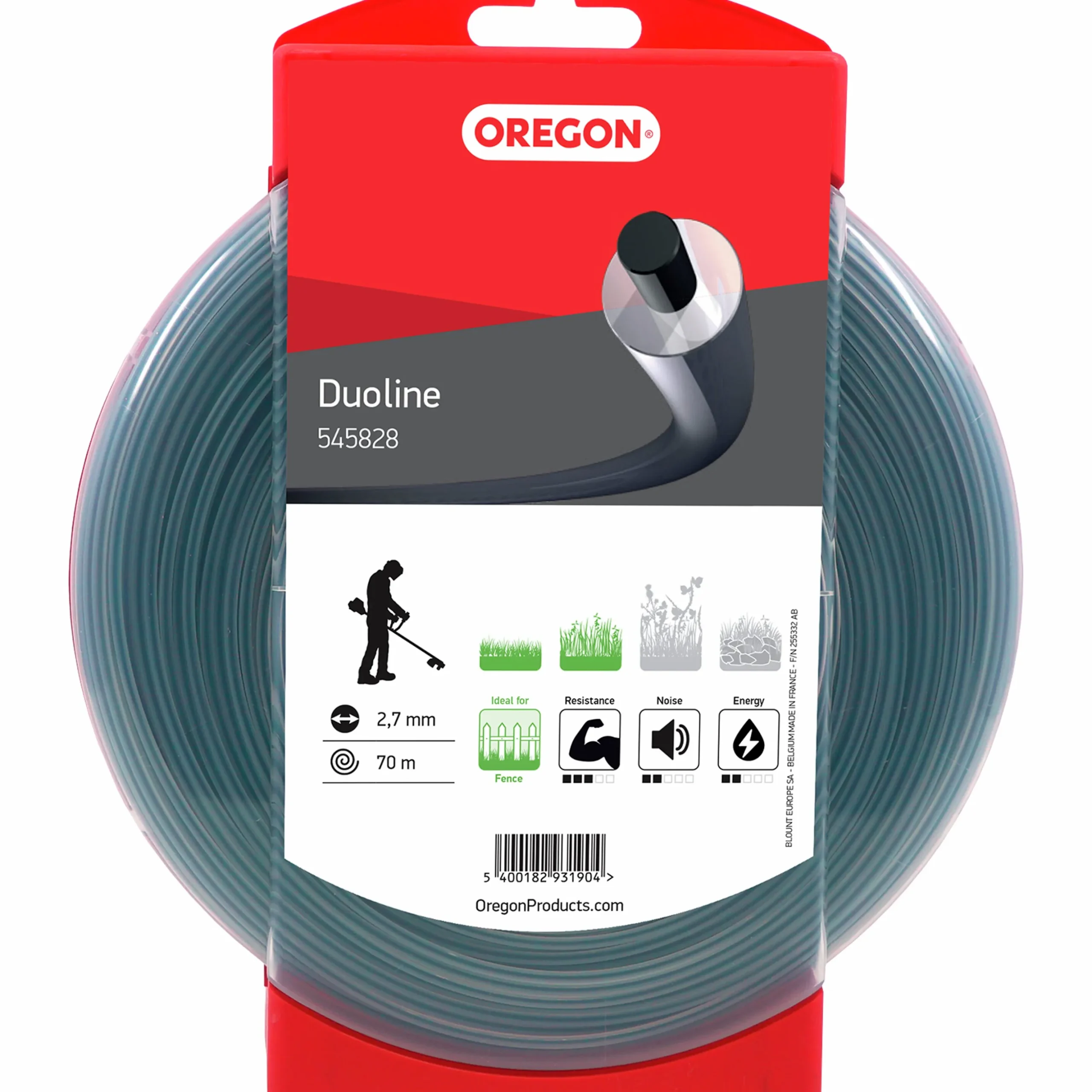 Trimmertråd Oregon Duoline Ø2,7mmx70m