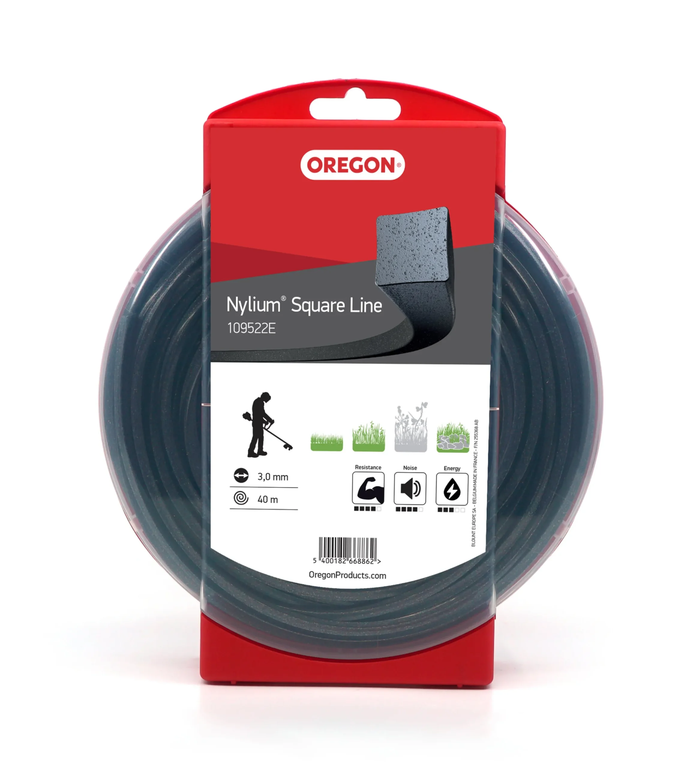 Trimmertråd Oregon Nylium Squareline 3,0 mm x 40 m