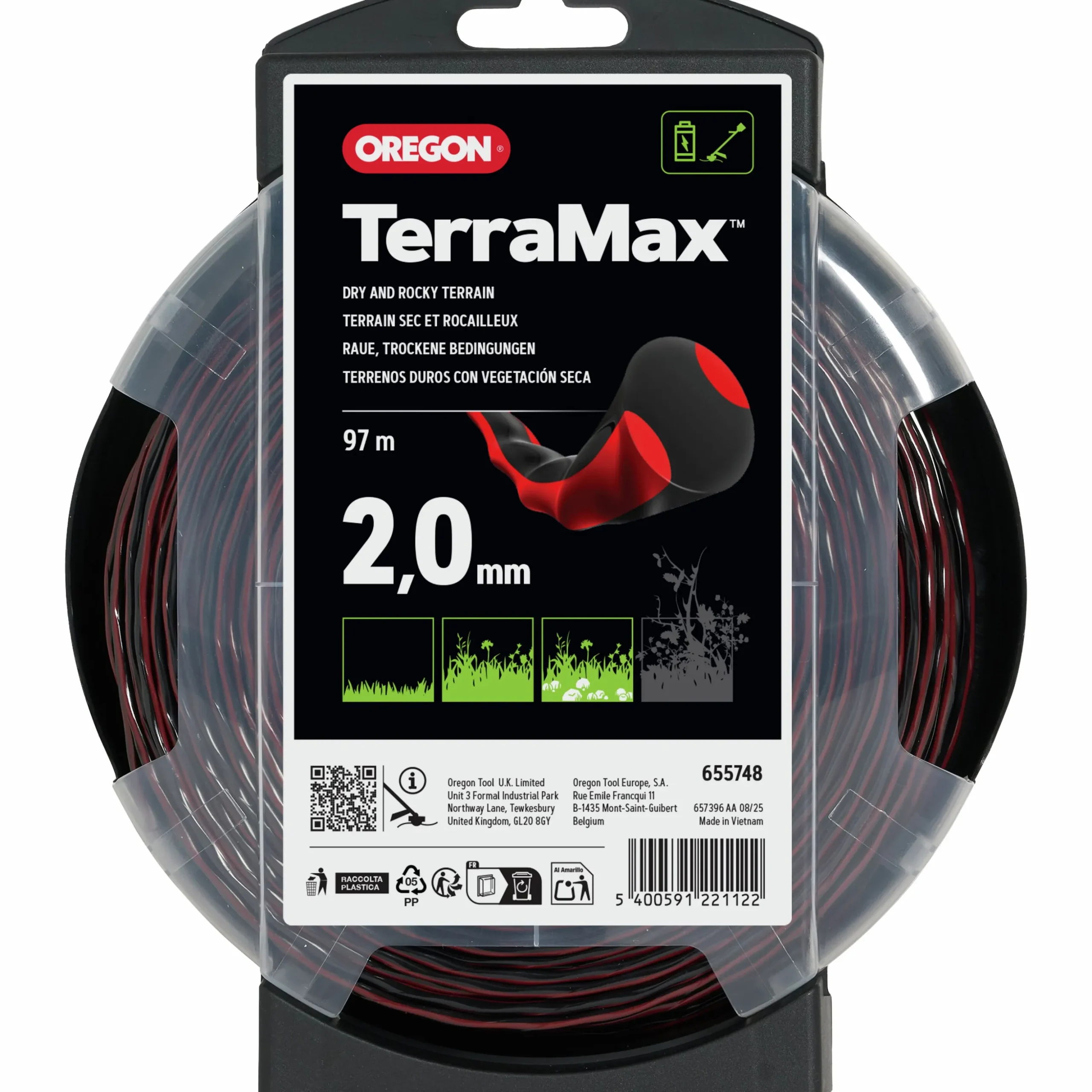 Trimmertråd Oregon Terramax Ø2,0mm