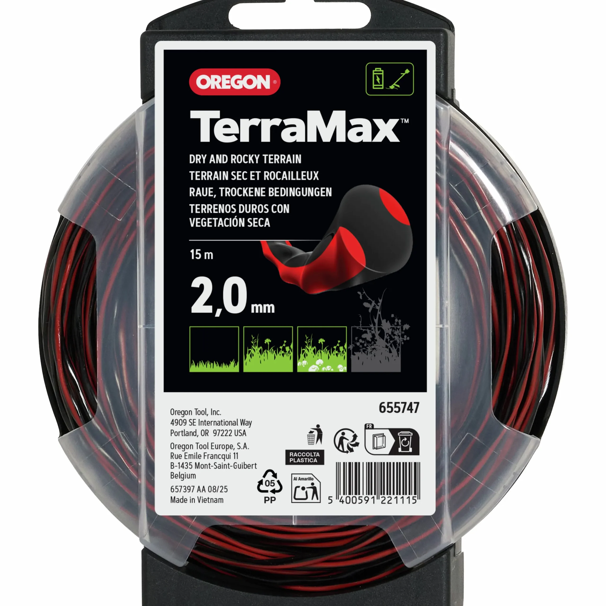 Trimmertråd Oregon Terramax Ø2,0mm