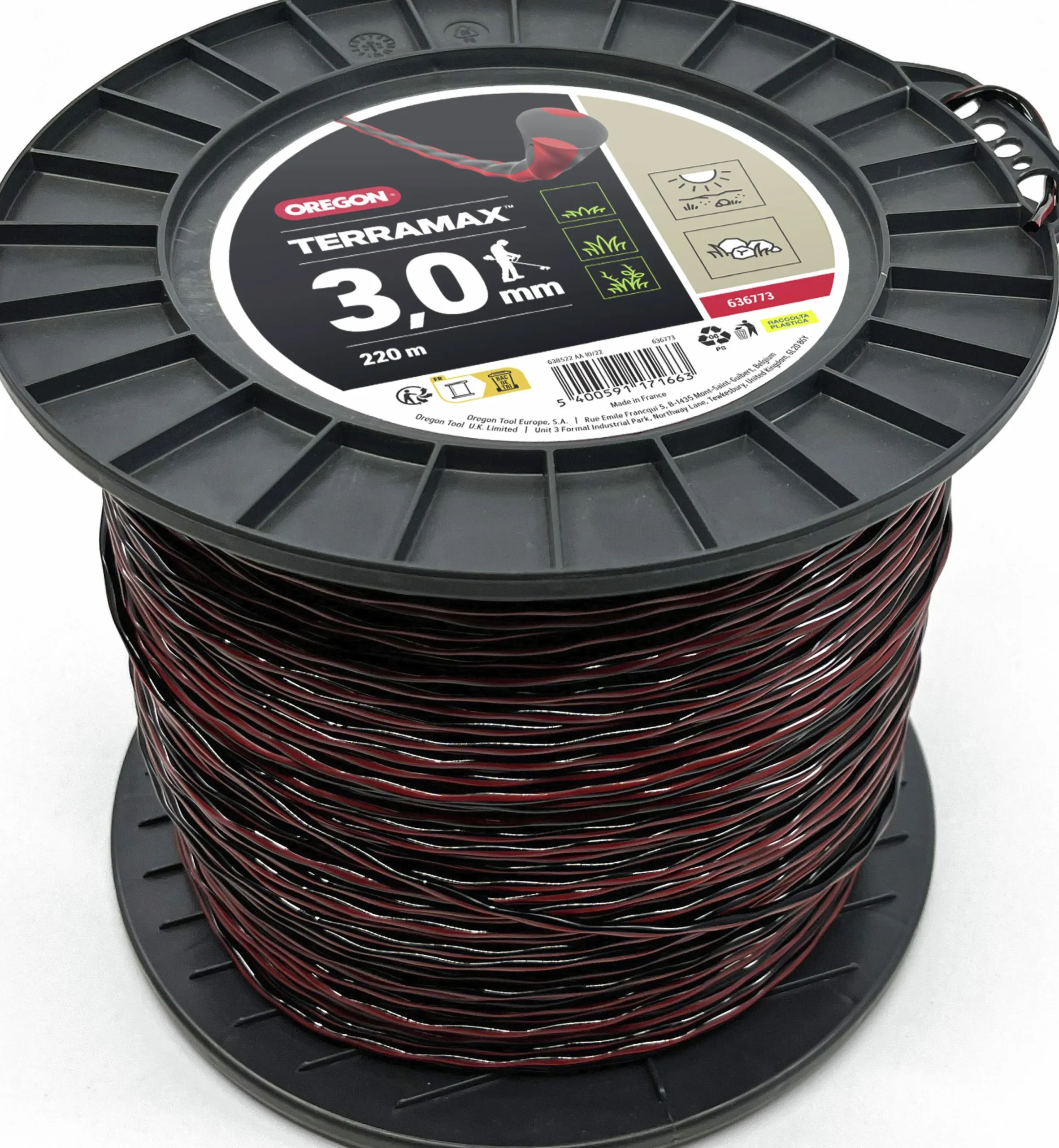 Trimmertråd Oregon TerraMax 3mm x 220m Spole