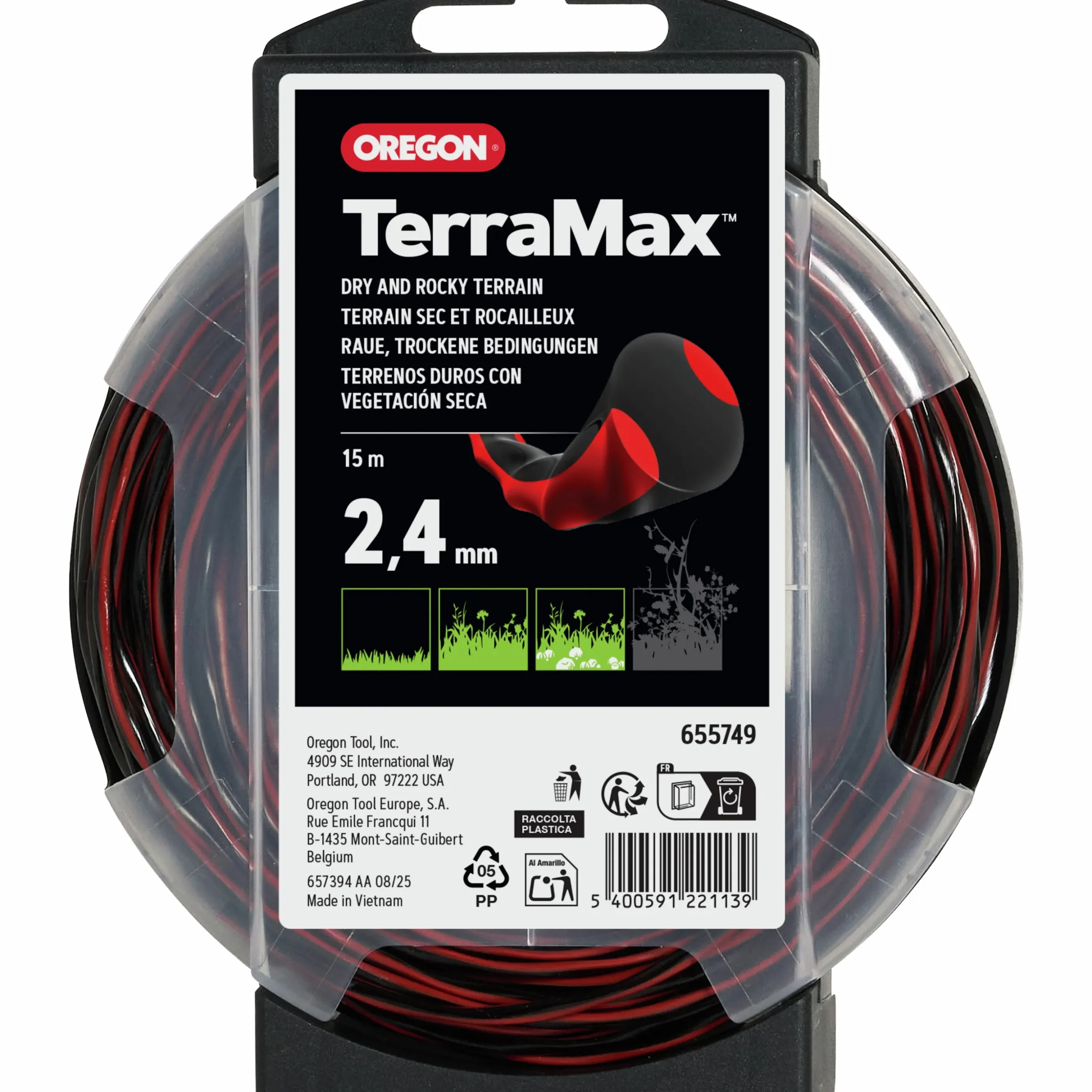 Trimmertråd Oregon Terramax Ø2,4mm