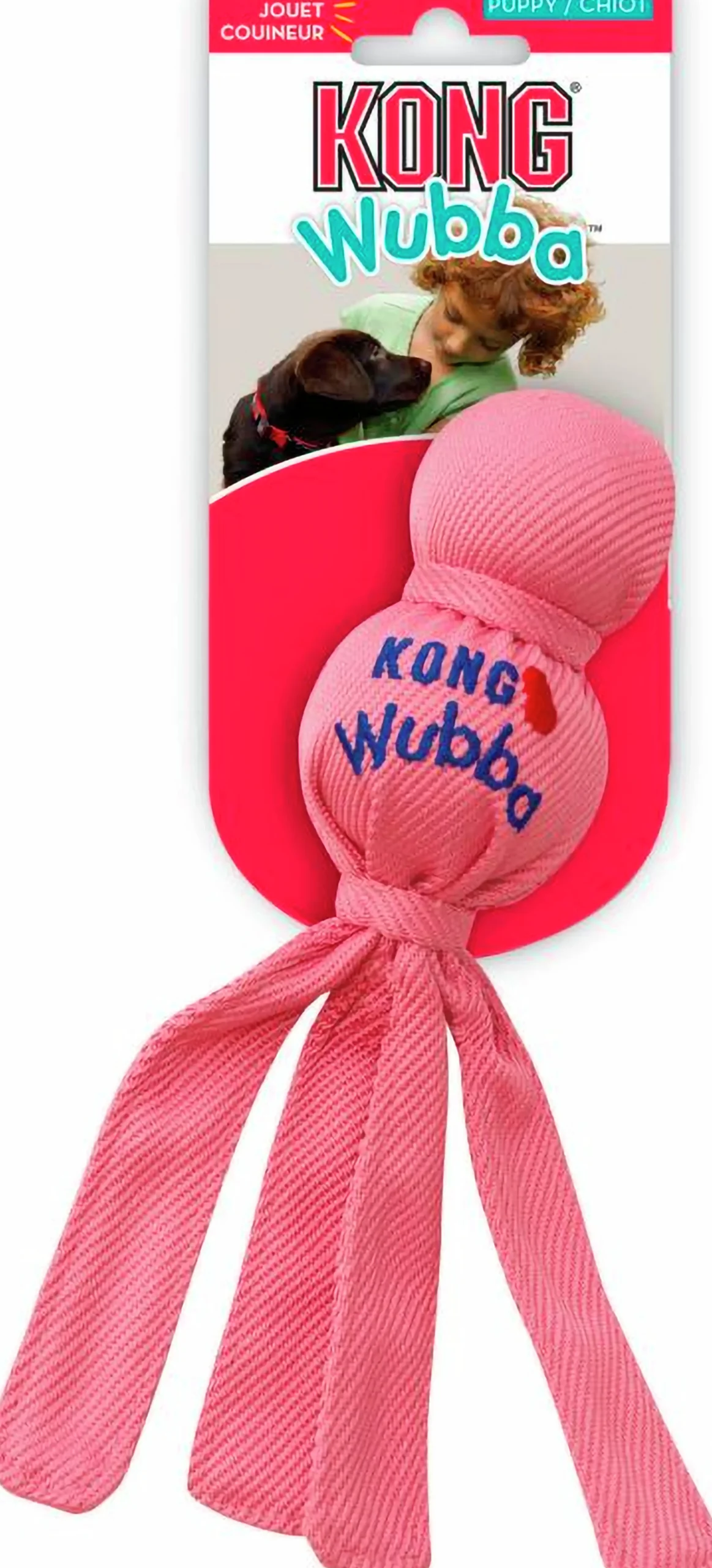 Valpleksak Kong Wubba Puppy Blandade färger S