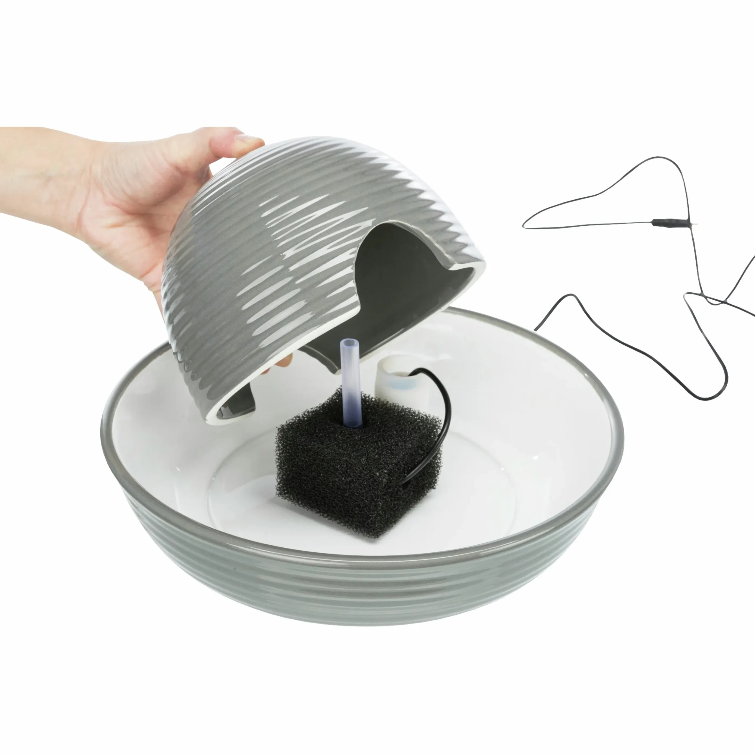 Vattenfontän Keramik Trixie Vital Flow 1,5L