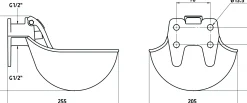 Vattenkopp Kerbl G16 gjutjärn 1,45L