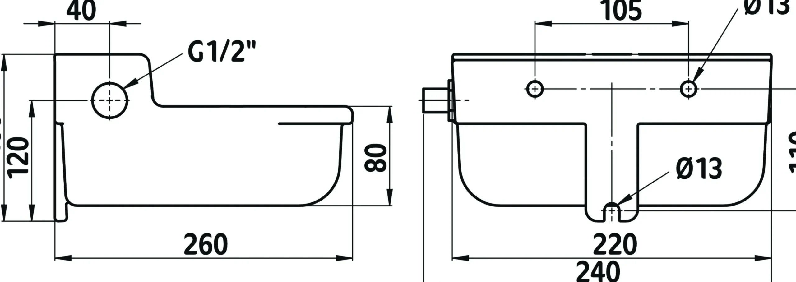 Vattenkopp Kerbl S190 med flottör 2L