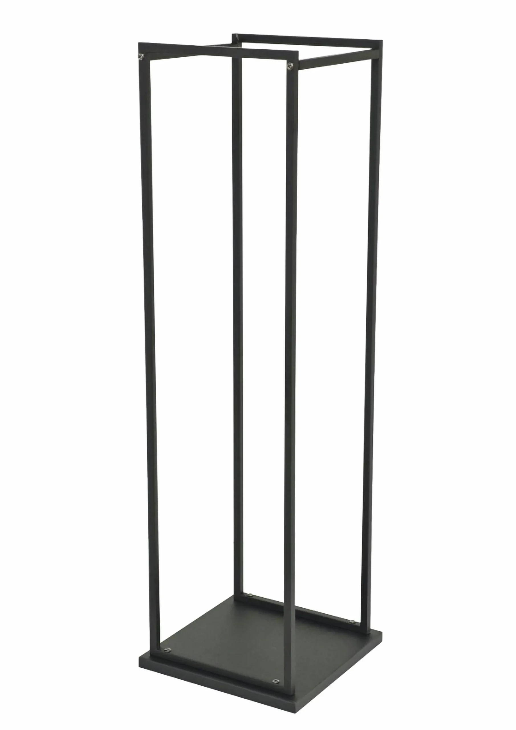 Vedstaplare Vastbo med bottenplatta svart 112cm