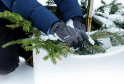 Vinterhandskar Granberg Varmfodrade Getskinn Svart/Vit 8