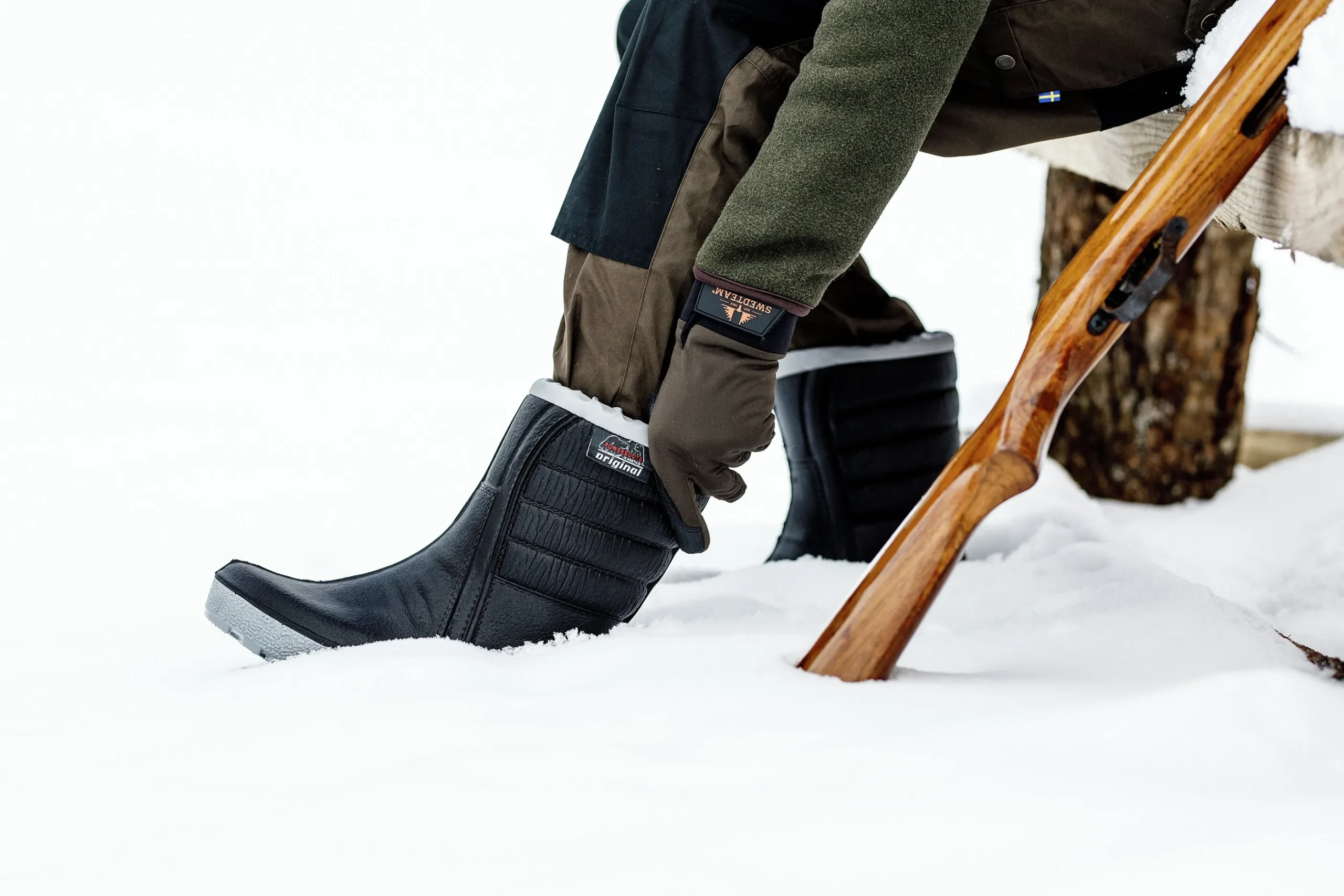 Vinterstövel Powerboots Original Low Svart