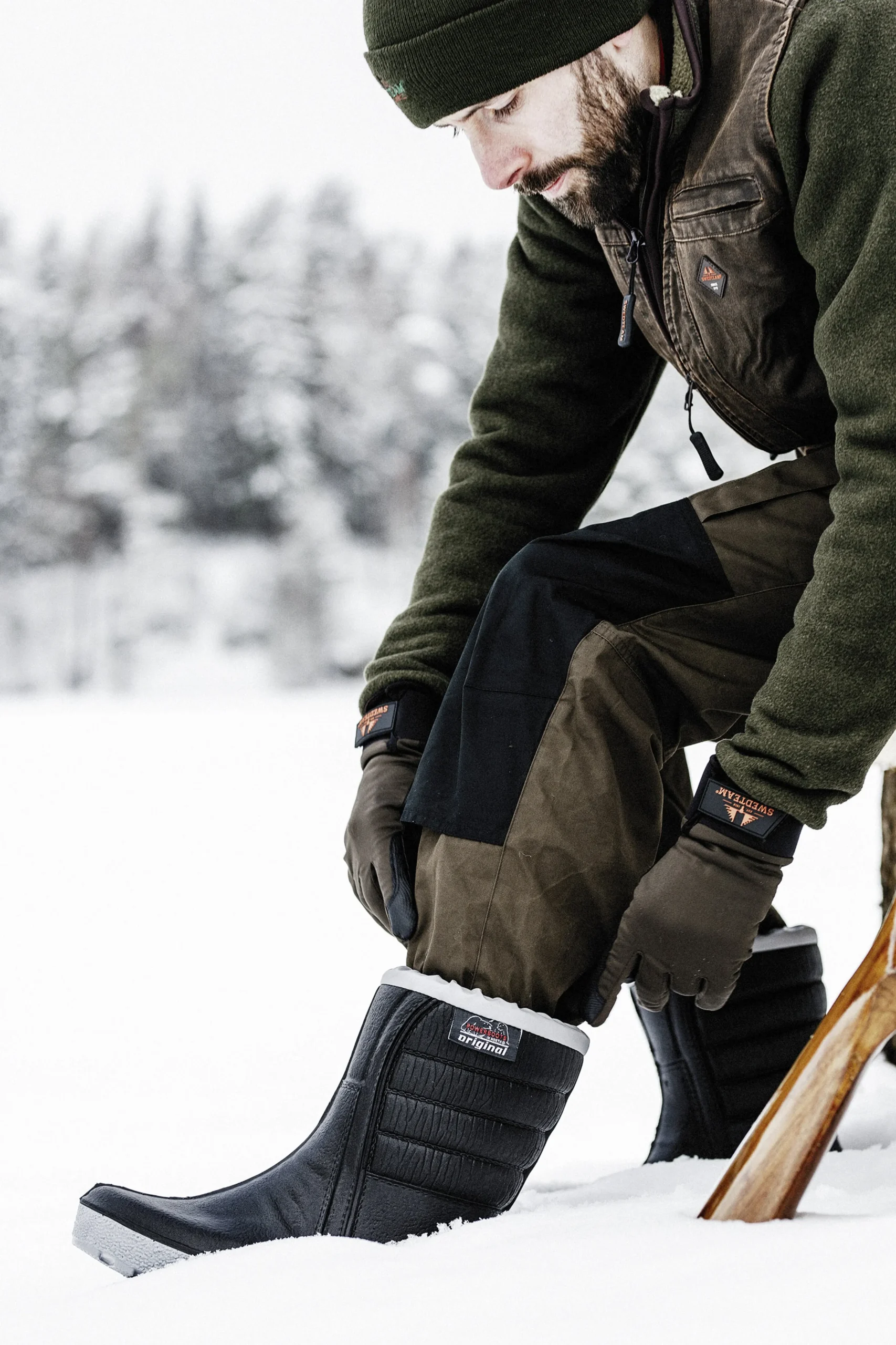 Vinterstövel Powerboots Original Low Svart