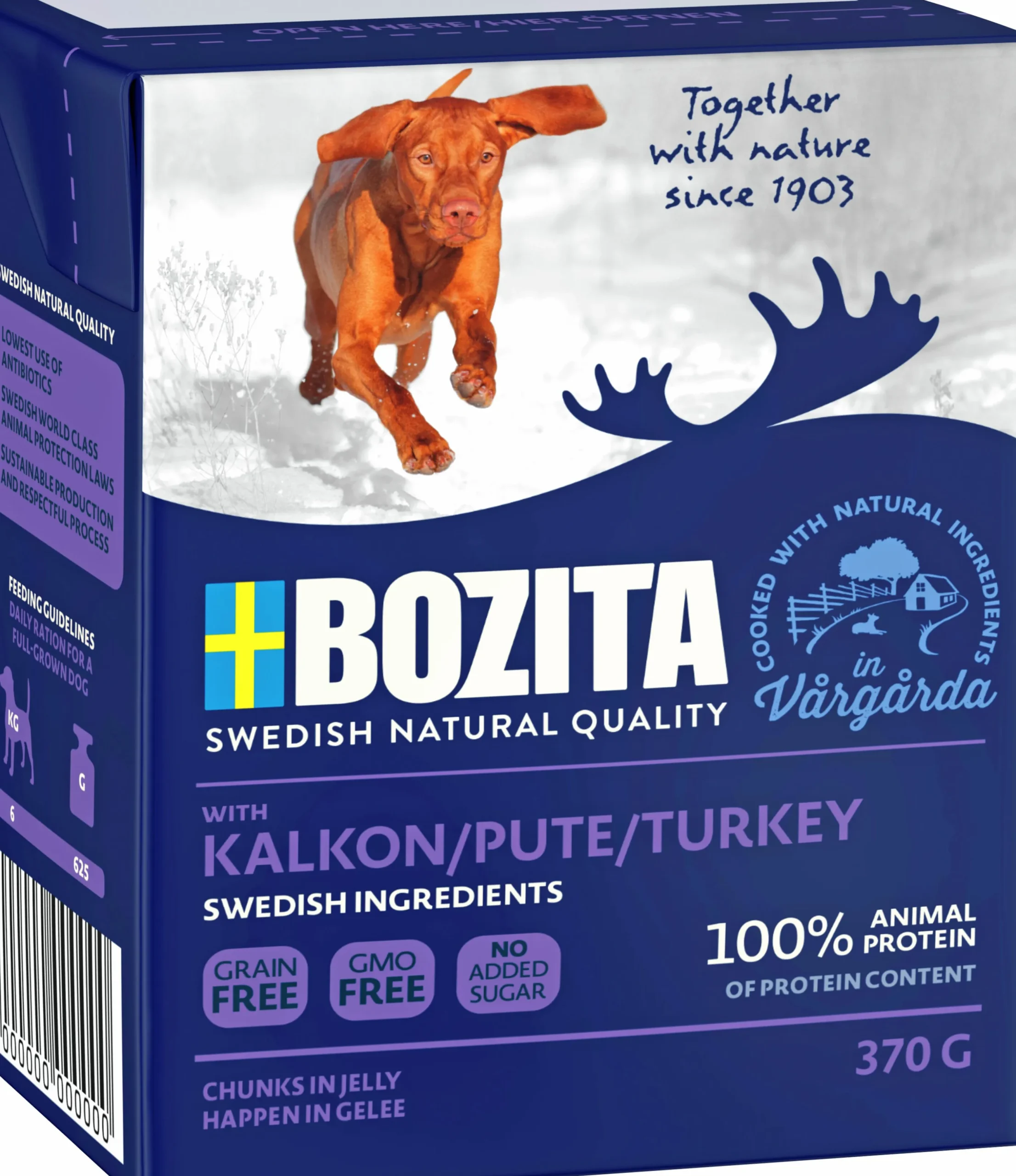 Våtfoder Bozita Bitar i gelé Kalkon 370g
