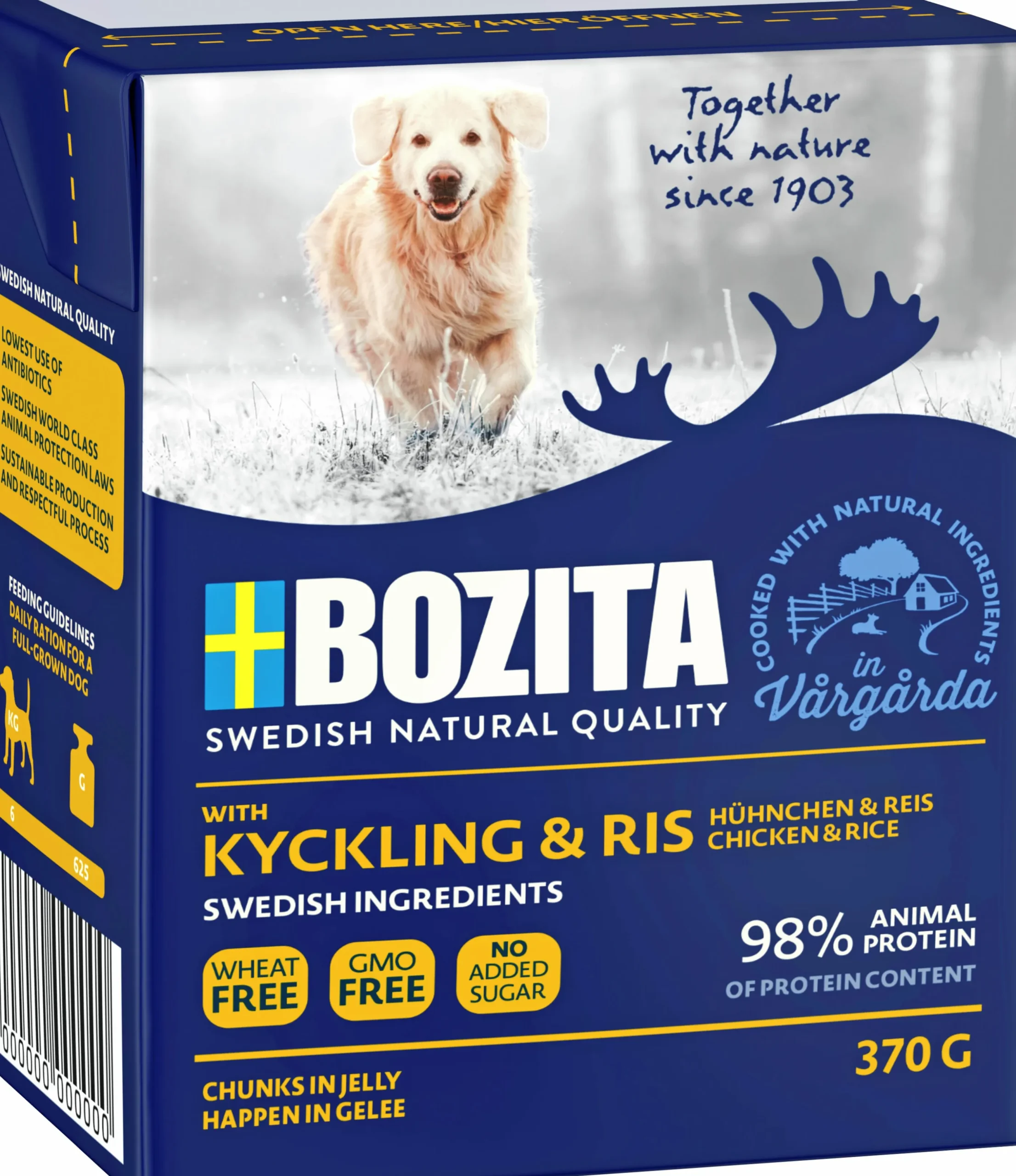 Våtfoder Bozita Bitar i gelé Kyckling/Ris 370g