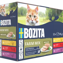 Våtfoder Bozita Menybox Mousse Farm Mix 12x85g