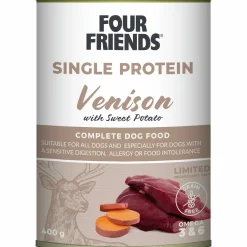 Våtfoder Four Friends Single Protein Vilt/Sötpotatis 400g