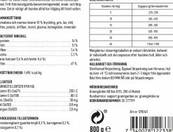 Våtfoder Granngården Köttkorv Power 800g