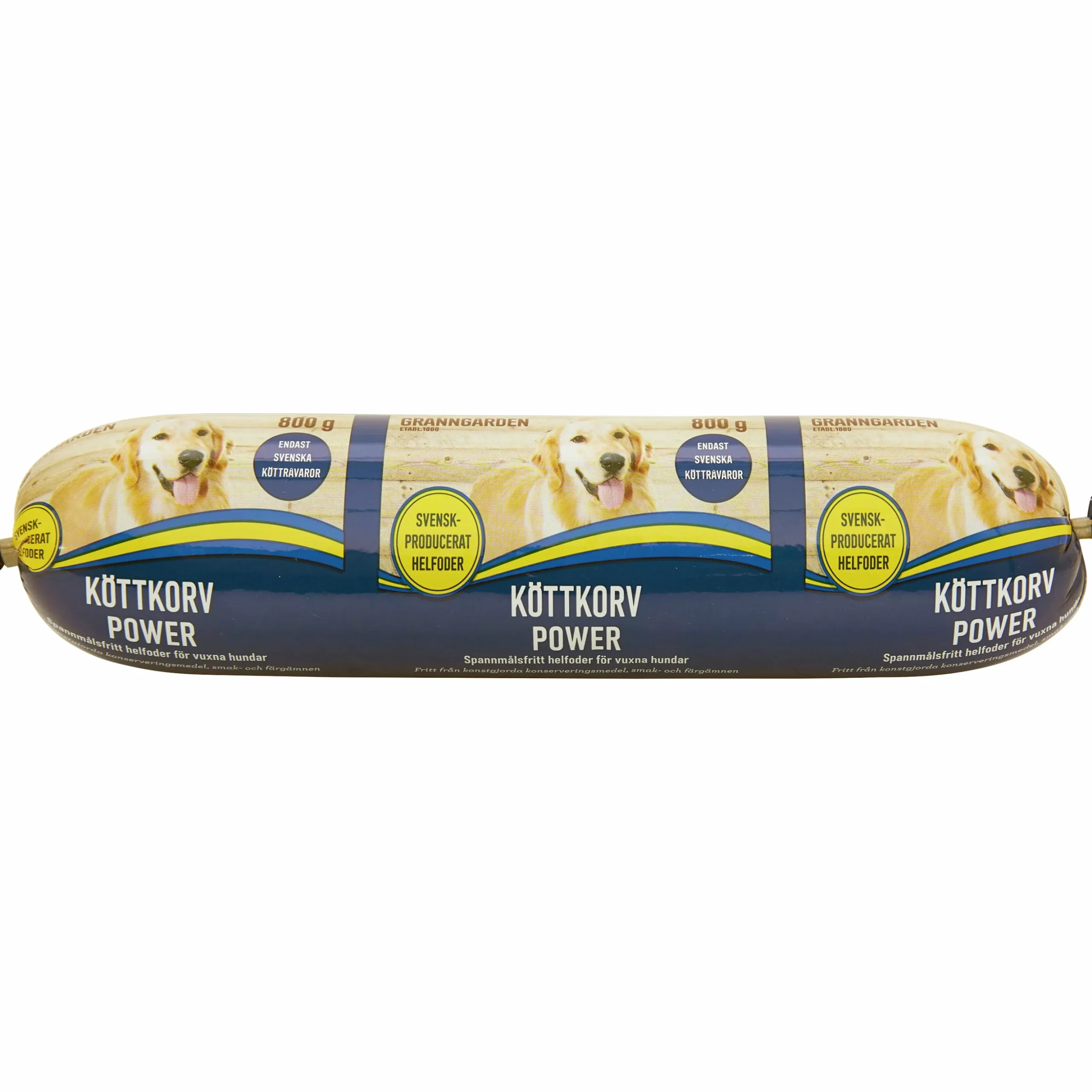 Våtfoder Granngården Köttkorv Power 800g