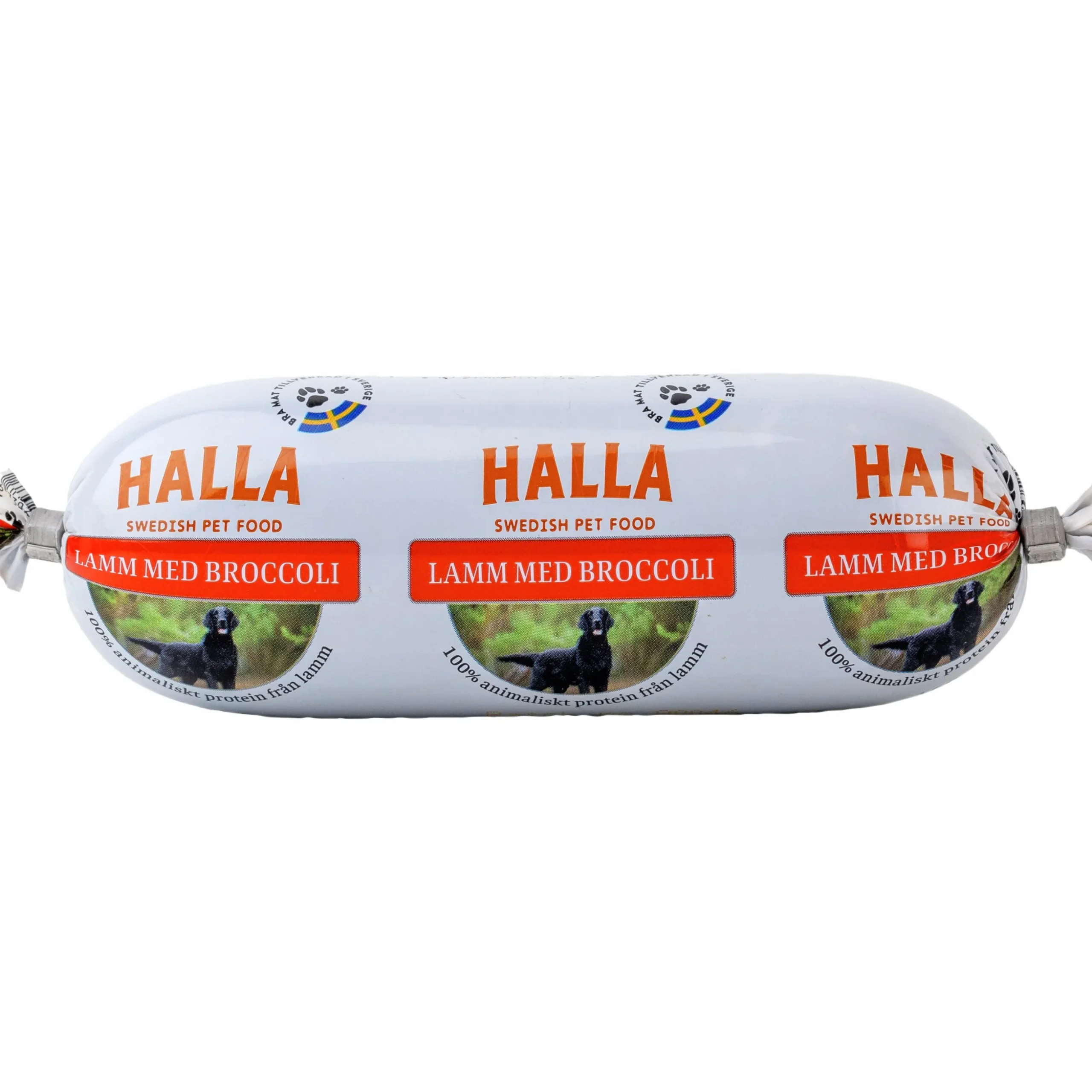 Våtfoder Halla Köttkorv Lamm med broccoli
