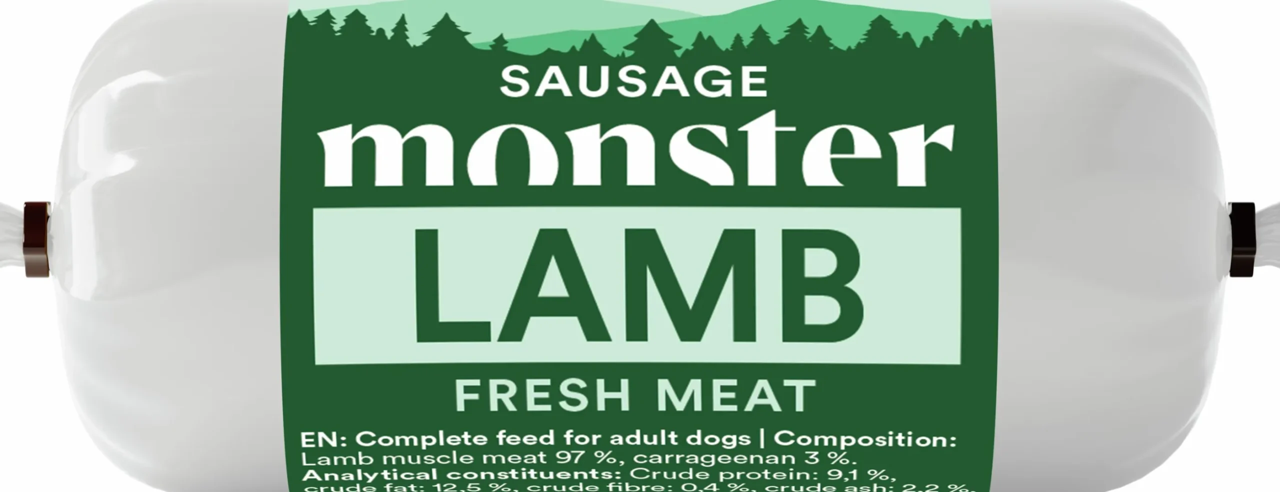 Våtfoder Monster Köttkorv Lamm 80g