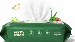 Våtservetter Earth Rated Dog Wipes Oparfymerade 100-p