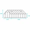Växthus+Sockel Halls Qube+ 816 Svart 13m2